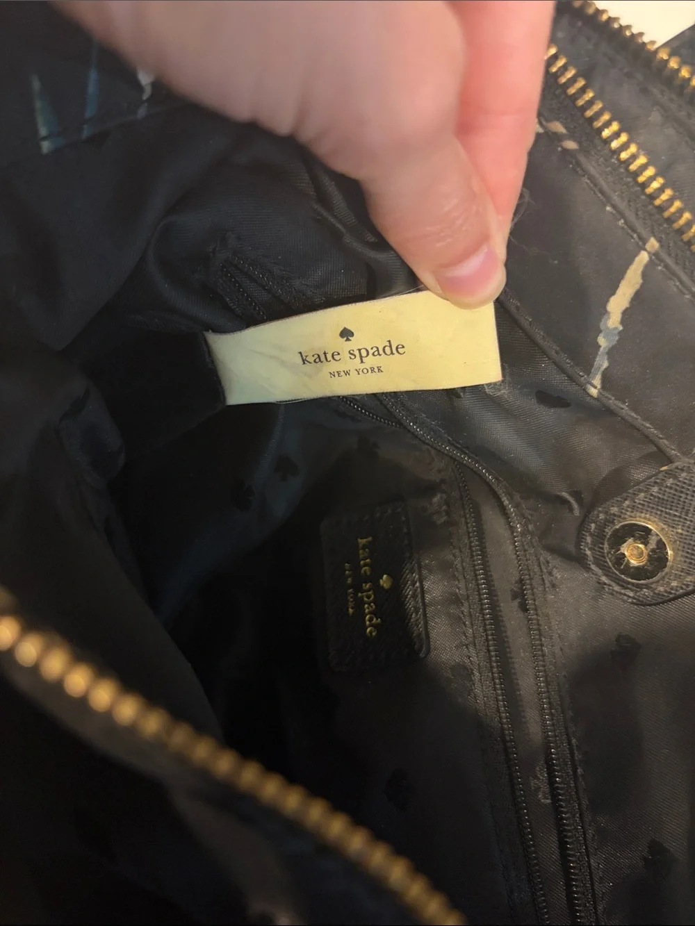 kate spade Wilson botanical satchel black floral print